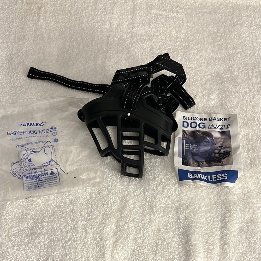 Barkless dog muzzle